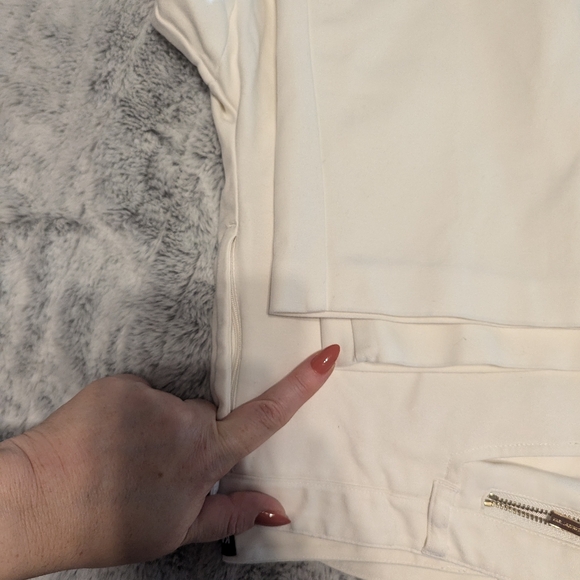 Karl lagerfield white ankle pants size 12 - Picture 6 of 8